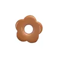 Caramel brown acrylic five-petal flower pendant for DIY jewelry and accessories - Caramel color