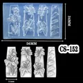 3D silicone nail mold with flower patterns for embossed Chinese style manicure CS-152 - CS-152 Plant Relief