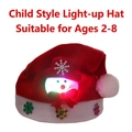 Kids LED glowing Christmas hat with snowman design for 2-8 years old children - Snowman Hat [Kids] LED Light Up