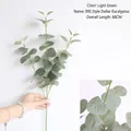 Artificial silver dollar eucalyptus branch in light green with 68cm height for home decor - Money Eucalyptus-Light Green