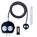 Soot sprite silicone case set for 18W/20W charger head and data cable protection - Coal Ball / Five-Piece Set