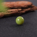 Polished 16mm green aventurine crystal sphere gemstone pendant for jewelry making - Lemon Jade