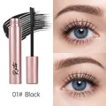 01# Black lengthening mascara in rose gold tube with fine brush for thick curled lashes - 01# Black