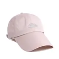 Light pink quick-dry sports cap with laser-cut breathability and peak embroidery - Adjustable / Pink