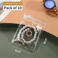 Transparante anti-oxidatie sieradenzakjes van 6x8cm voor ringen en armbanden - 10 stuks (6*8cm)