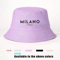 Classic cotton canvas Milano bucket hat in lavender purple with adjustable sun protection - One Size / Purple