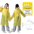 Impermeabile giallo limone per bambini in EVA con cappuccio e bottoni a pressione - Giallo (Bambino Bocca Larga 90g)