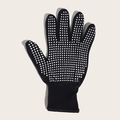 Guante negro resistente al calor para peinado con puntos de silicona para rizador de pelo - Tipo B Negro 1 Pieza