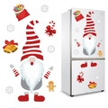 Weihnachts-Gnom-Magnetset für Kühlschrank mit Zuckerstange und Lebkuchenmann-Dekor - Zwerg-1