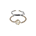 Bracciale MAMA farfalla con zirconi e cordino regolabile con perline colorate regalo - Catena di perline colorate miste