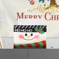 Weihnachts-Taschentuchbox-Hülle mit Schneemann-Motiv und HO HO HO-Aufdruck für Tischdeko - Weihnachtsschneemann Stil