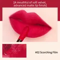 Matte velvet liquid lipstick in shade #02 Hot Film, vibrant red finish for lips - 6.5g / 02# Hot Film