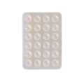 Minimalist transparent silicone 24-piece round suction pad sheet for phone cases - Standard Style (24-Suction Cup) / Clear