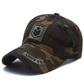 Classic jungle camouflage baseball cap with U.S. ARMY embroidery and military star patch - Adjustable / Camouflage