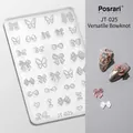 3D butterfly and heart nail art charms in white translucent resin, JT-025 model - High Transparent Silicone Mold JT-025 (Variety Bowtie)