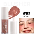 Fard à joues liquide longue durée teinte #01 Honey rose chaud avec applicateur éponge - #01 Miel