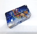 Vista macro del cubo infinito con Babbo Natale e renne su sfondo di cielo stellato - Stile Natalizio 3