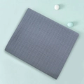 Gray-blue muslin baby swaddle blanket with breathable woven texture for newborns - Dark Blue