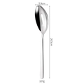 Stainless steel slotted serving spoon with measurements 26.5cm length and 5.9cm width - Elegant Slotted Serving Spoon