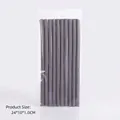 10-piece set of grey heatless sponge hair rollers in cylindrical shape, 24x10x1.0cm - 1.0cm Diameter/10Pcs / Gray