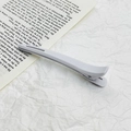 Pinza para el pelo grande gris claro mate sin costuras sobre papel decorativo - 11.8cm / Gris