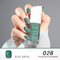 Peel-off fast-drying nail polish in shade 028 cure blue-green glossy finish 10ml bottle - 28#Blue-Green