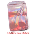 Rainbow holographic resealable packaging bag for jewelry with hang hole 9.5x12cm - 9.5*12cm