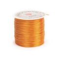 Strong and stretchy orange crystal string for DIY jewelry bead bracelets making - 0.6mm*50m / Orange