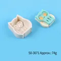 Molde de silicona búho 3D para jabón o pastel DIY con guía de tamaños y medida 7,5cm - Estilo Búho Gris (50-3071-B)