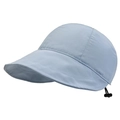 Light blue quick-dry sun hat with adjustable drawstring and wide brim for summer wear - Adjustable / Blue