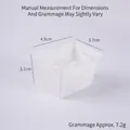 Mini panier de courses blanc en plastique pour maison de poupée, 4,9x3,7x3,1 cm - Blanc-Panier de courses