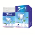 Poudre de blanchiment dentaire 80g en emballage bleu et blanc avec menthe - No.3 Bleu Effet Rapide 3 Jours / 80g