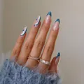 JP1554-Nude Blue Glitter Star