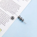 Antique silver spacer bead with vintage floral engraving for DIY jewelry making - Ring Relief Flat Round Spacer (16363) / 1 Piece/Pack (3x6mm) / Antique Silver