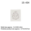 Pinecone shaped silicone mold for fondant and chocolate with product dimensions - 2# 15-434 / Gray