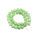 Close-up of high-quality green natural stone round beads for DIY jewelry making - 12mm Diameter 1.2mm Hole(Approx 30pcs) / Green