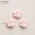 Pink and white felt cat paw ornaments for DIY Christmas decorations, pack of 3 pieces - No.26 Pack of 3-Pink White Cat Paw