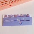 Cute cartoon sticky notes set with purple packaging cover, ideal for students and daily memo. - #1 Purple Cute Dog
