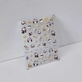 Stickers nail art 3D panda en relief avec étoiles et lune motifs noir et blanc TS-2136 - Nouveau Style Panda en Relief (TS-2136)