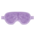 Pale purple gel bead eye mask with elastic strap for cold and hot therapy - Purple Eye Mask