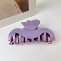 Eleganter violetter Tulpen-Haarklammer-Clip aus Acetat für stilvolle Frauen - Lila