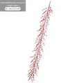 Ghirlanda natalizia con bacche rosse 180cm per decorazioni festive di porte e finestre - Rattan da 180CM