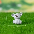 Miniature resin grey koala figurine 1.6cm tall for moss micro landscape decor - No.12 Little Koala
