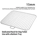 Dog toilet replacement metal grid with 15mm spacing for small breeds up to 2.5kg - 15mm Large Grid