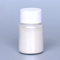 Bottled white pearlescent mica powder for DIY slime and candle making projects - Pearl Powder #10 Silver White