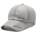 Atmungsaktive graue Mesh-Baseballkappe für Herren mit Sport-Logo für sommerlichen Sonnenschutz - Verstellbar / Beige