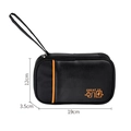 Black and orange digital storage bag with Great logo, size 19cm x 12cm x 3.5cm - Handheld Black