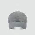 Deep crown cotton baseball cap for large head sizes in dark grey with white embroidery - COYB Cap-Light Grey