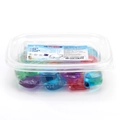 Five-in-one concentrated laundry detergent capsules in a clear plastic storage box - Single-Chamber 5g Mixed Colors 30 Capsules Pack