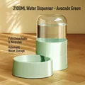 Avocado green automatic pet water dispenser with 2100ML gravity feed tank - 2100ML Waterer / Avocado Green